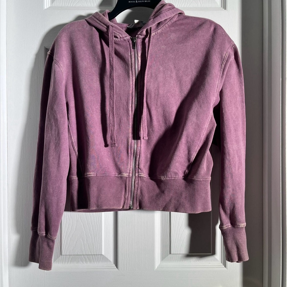 Cropped purple Zip up Jacket FINAL SALE